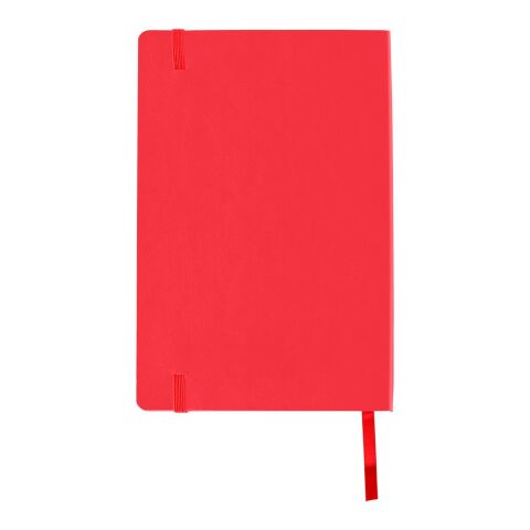 Libreta de notas A5, PU flexible rojo
