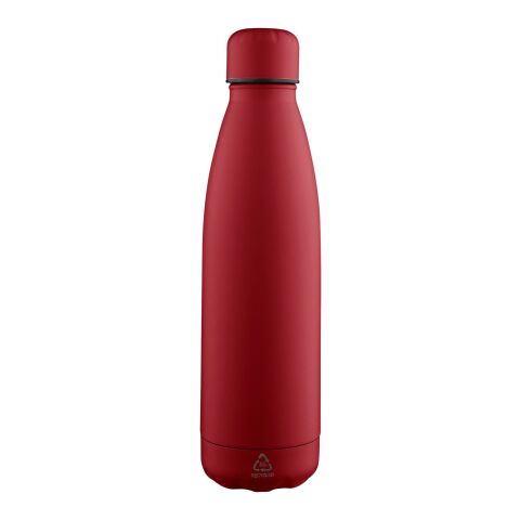 Botella de acero inox. reciclado Breeze 700 ml rojo oscuro