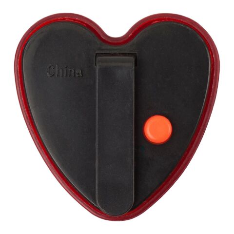 Luz intermitente, corazón rojo