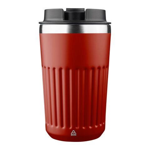 Vaso termo de acero inox. reciclado Chiara rojo oscuro