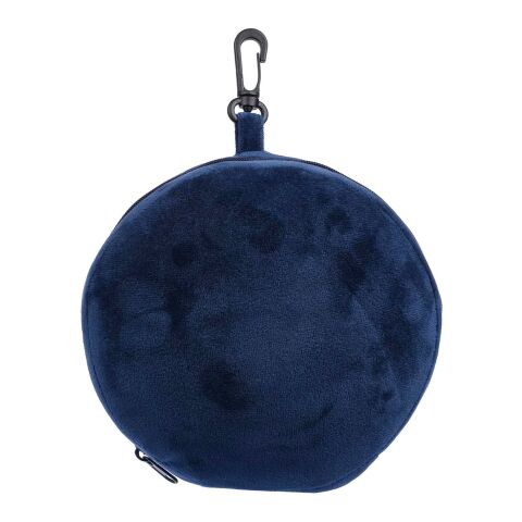 Almohada y antifaz de viaje, de poliéster Leontine azul