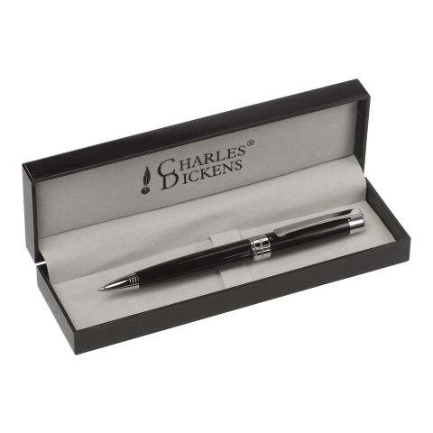 Bolígrafo de metal lacado negro | sin montaje de publicidad | no disponible | no disponible