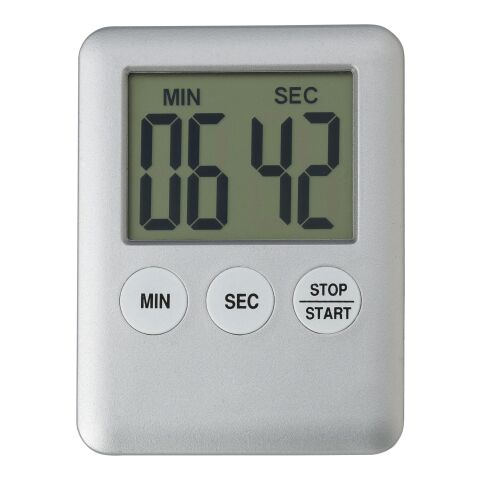 Timer de cocina plata | sin montaje de publicidad | no disponible | no disponible