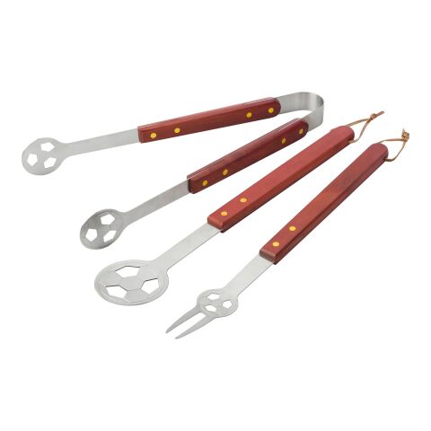 Set de barbacoa fútbol de 5 piezas verde | sin montaje de publicidad | no disponible | no disponible