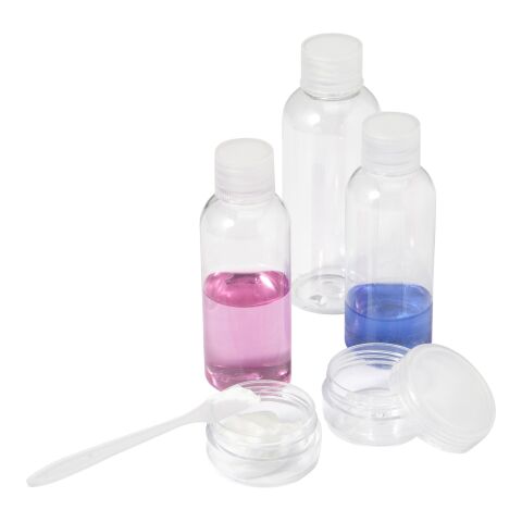 Set de viaje en PETG transparente | sin montaje de publicidad | no disponible | no disponible