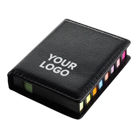 Estuche con memos adhesivos negro | sin montaje de publicidad | no disponible | no disponible