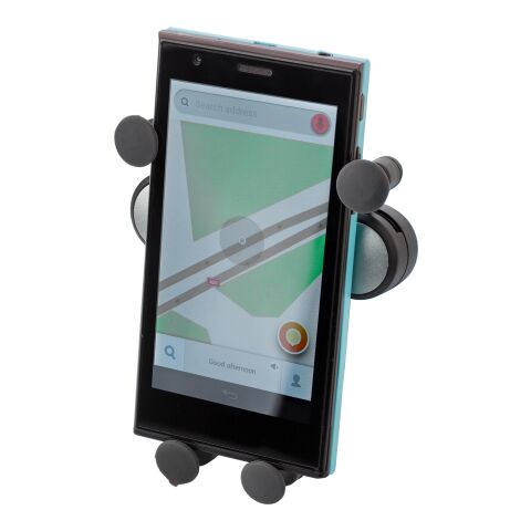 Soporte de móvil, de ABS plata | sin montaje de publicidad | no disponible | no disponible