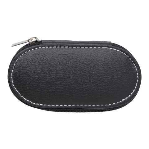 Estuche de PVC con set de manicura negro | sin montaje de publicidad | no disponible | no disponible