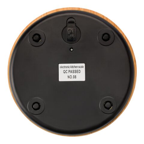 Báscula de cocina de bambú marrón | sin montaje de publicidad | no disponible | no disponible