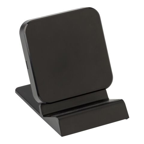 Cargador inalámbrico de plástico negro | sin montaje de publicidad | no disponible | no disponible