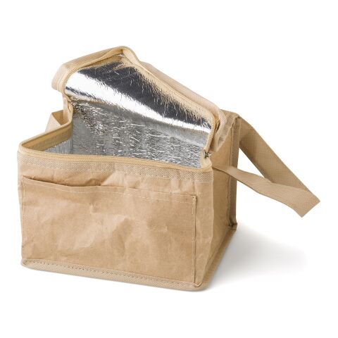 Bolsa nevera de tejido de papel marrón | sin montaje de publicidad | no disponible | no disponible