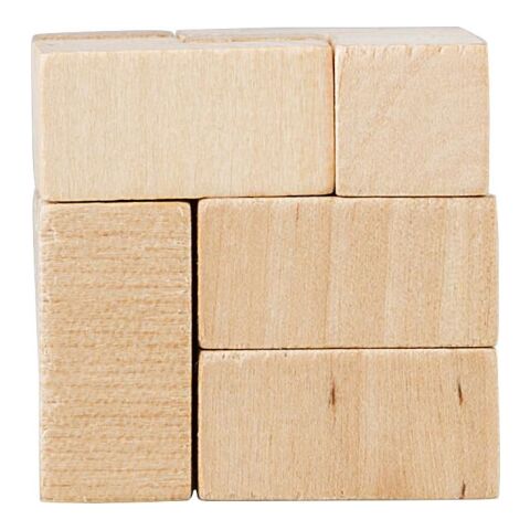 Puzzle cubo de madera marrón | sin montaje de publicidad | no disponible | no disponible