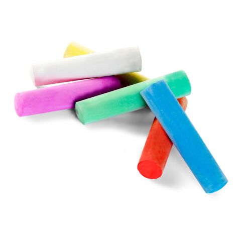 6 tizas en caja de cartón colorido | sin montaje de publicidad | no disponible | no disponible