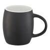 Taza de cerámica con base o tapa de madera "Hearth" Estándar | Negro intenso-Blanco | sin montaje de publicidad | no disponible | no disponible