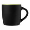 Taza de cerámica "Riviera" Estándar | Negro intenso-Lima | sin montaje de publicidad | no disponible | no disponible