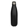 Bidón de 750&nbsp;ml de acero inoxidable reciclado con certificado RCS de una sola pared "Cove" Estándar | Negro intenso | sin montaje de publicidad | no disponible | no disponible