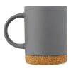 Taza de cerámica de 425 ml con base de corcho "Neiva" Estándar | Gris | sin montaje de publicidad | no disponible | no disponible