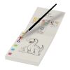 Set de cuaderno para colorear y rotuladores acuarelables "Quell" blanco