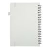 Cuaderno Liss A5 de tapa dura de plástico reciclado con espiral blanco