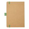 Libreta A5 de papel reciclado "Berk" Estándar | Verde | sin montaje de publicidad | no disponible | no disponible