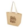 Bolsa Tote de yute de 300 g/m² de 12L "Juta" Estándar | Natural-Transparente | sin montaje de publicidad | no disponible | no disponible