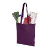 Bolsa Tote de 7&nbsp;L de algodón reciclado de 140&nbsp;g/m² con certificado GRS "Madras Blend" Estándar | Morado | sin montaje de publicidad | no disponible | no disponible | no disponible