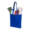 Bolsa Tote de 7 L de algodón reciclado de 140 g/m² con certificado GRS "Madras Blend" Estándar | Azul real | sin montaje de publicidad | no disponible | no disponible | no disponible