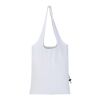 Bolsa de tela de algodón reciclada GRS «Madras Blend», 140 g/m², plegable, 7 l blanco