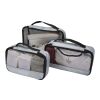 Cubos de viaje reciclados Jet GRS - juego de 3 Gris