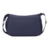 Bolso bandolera para portátil Calli de 33 cm de GRS, de nailon reciclado Azul marino
