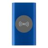 Batería externa inalámbrica tipo C de aluminio reciclado de 4000 mAh "Juice" Azul real