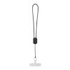 Lanyard de muñeca reciclado Arich RCS con cable de carga tipo C de 20 W integrado Negro