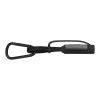 Cable de carga Algieba de 65 W, 3 en 1, de aluminio reciclado con mosquetón Negro