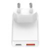 Cargador de pared SKROSS® Slim de 30 W para Europa blanco
