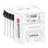 Adaptador universal SKROSS® MUV AC65PD con cable USB-C blanco