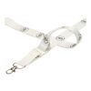Lanyard ajustable RPET de sublimación "Liv" Blanco-Blanco | sin montaje de publicidad | no disponible | no disponible