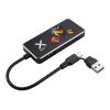 SCX.design H22, multipuertos USB 7 en 1 Negro intenso