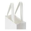 Bolsa de papel Smartfold de 230 g/m² con asas de cinta y laminado brillante - 24 x 10 x 32 cm blanco