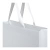 Bolsa de papel Smartfold de 230 g/m² con asas de cinta y laminado brillante - 42 x 12 x 35 cm blanco