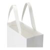 Bolsa de papel Smartfold de 230 g/m² con asas de cinta y laminado mate - 31 x 12 x 31 cm blanco