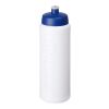 Bidón deportivo de 750&nbsp;ml "Baseline Rise" Blanco-Azul | sin montaje de publicidad | no disponible | no disponible