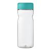 Bidón deportivo de 650 ml con tapa de rosca "H2O Active® Base Tritan™" Transparente-Azul aqua | sin montaje de publicidad | no disponible | no disponible
