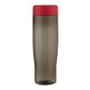 Bidón de agua de 700 ml con tapa de rosca "H2O Active® Eco Tempo" Rojo-Carbón | sin montaje de publicidad | no disponible | no disponible