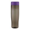 Bidón de agua de 700 ml con tapa de rosca "H2O Active® Eco Tempo" Morado-Carbón | sin montaje de publicidad | no disponible | no disponible