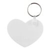 Llavero reciclado con forma de corazón "Tait" Blanco | sin montaje de publicidad | no disponible | no disponible
