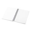 Cuaderno A6 con anillas de alambre y cubierta de PP Desk-Mate® Blanco-Negro | 50 pages | sin montaje de publicidad | no disponible | no disponible