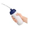 Bidón deportivo de 750 ml "HydroFlex™" Negro intenso-Blanco