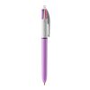 BIC® 4 Colours Fashion bolígrafo Blanco-Púrpura pastel | no disponible
