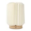 Coollux lámpara LED de papel plegable Aurora sobre base de madera, 22cm Natural | sin montaje de publicidad | no disponible | no disponible
