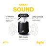 Altavoz Bluetooth Aqiila Soundbird B10 con luz y batería externa Negro